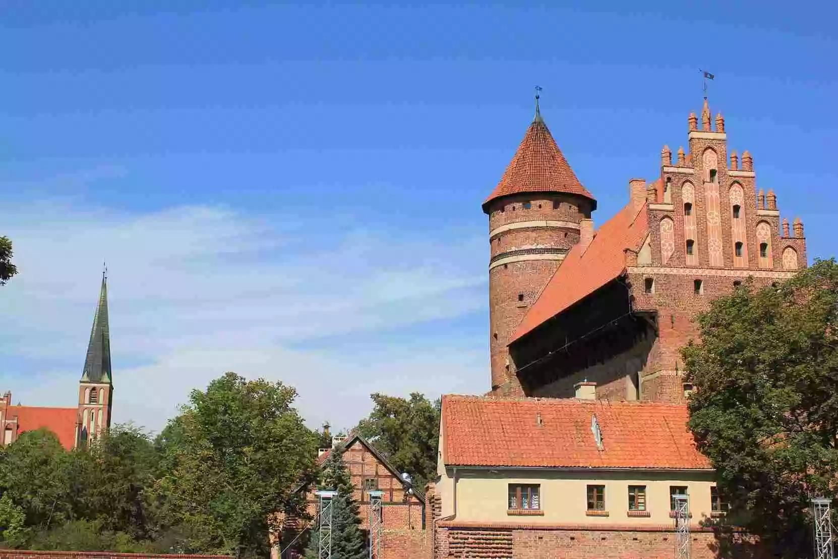 Zamek z miasta Olsztyn