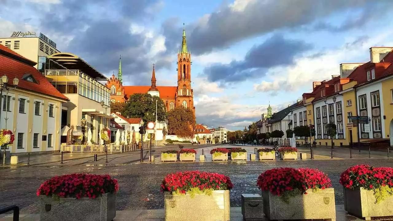 Rynek starego miasta w Białymstoku