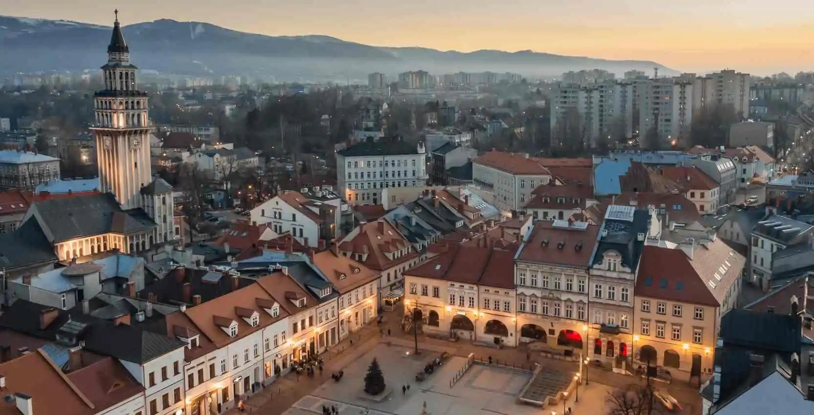Panorama miasta Bielsko Biała