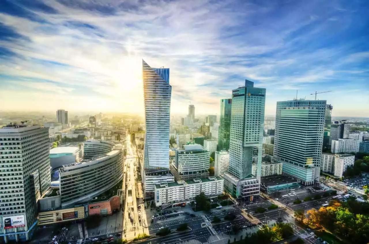 Panorama miasta Warszawa